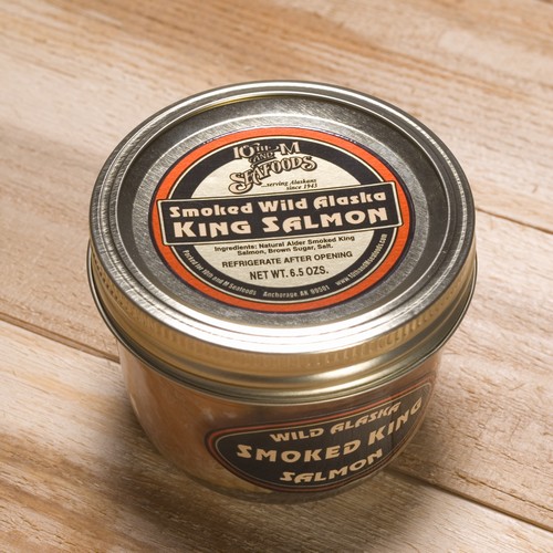 Smoked King Salmon 6.5 oz Jar-0