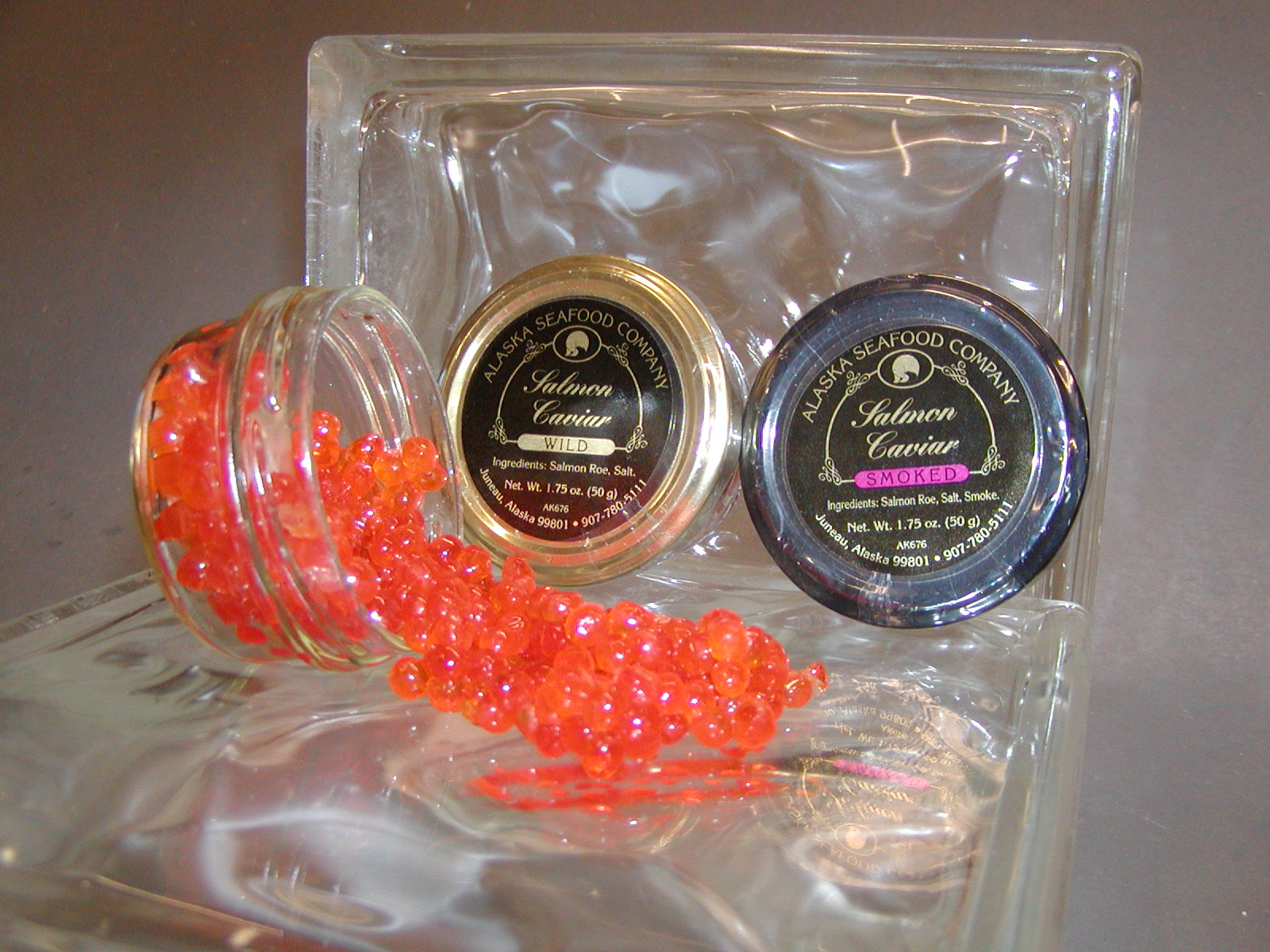 Wild Salmon Caviar 1.75oz jar-0