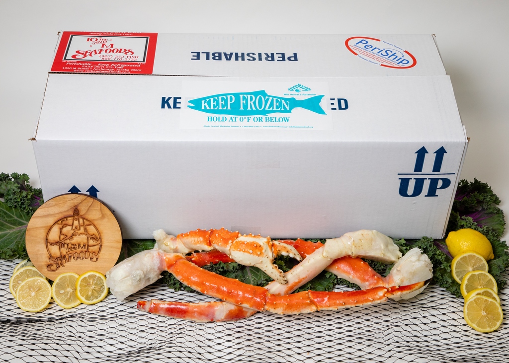 3 lbs Jumbo Alaskan Red King Crab Legs & Claws 10th & M Seafoods